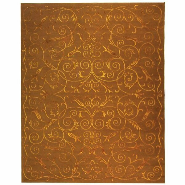 Safavieh 10 x 14 ft. Tibetan 417K Deep Hand Knotted Rectangle Area Rug, Bronze TB417K-10